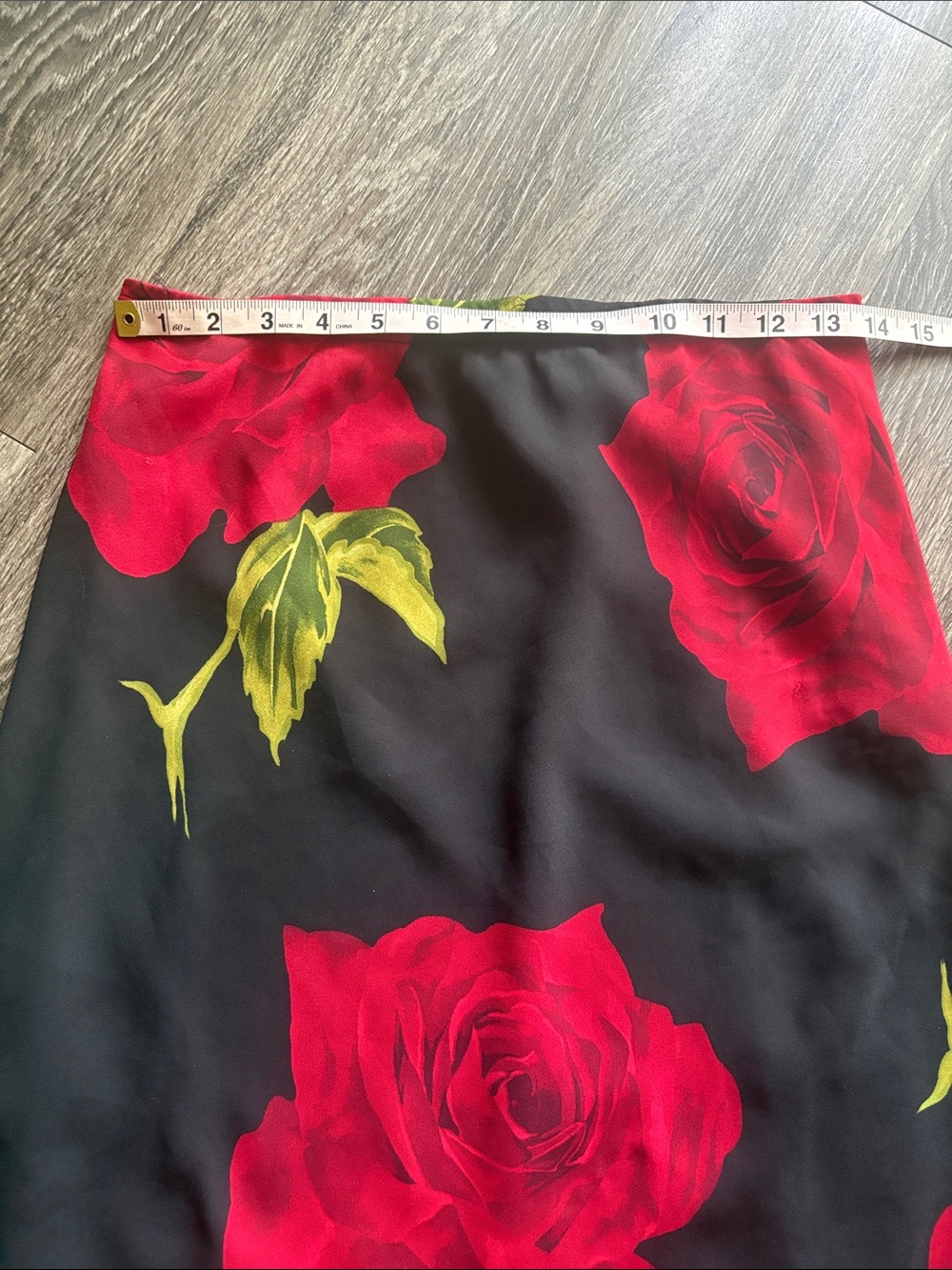 A. BYER Y2K Rose Print Midi Skirt - Picture 6 of 6